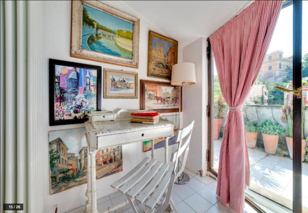 Luxury Art In Trastevere With Terrace Rom