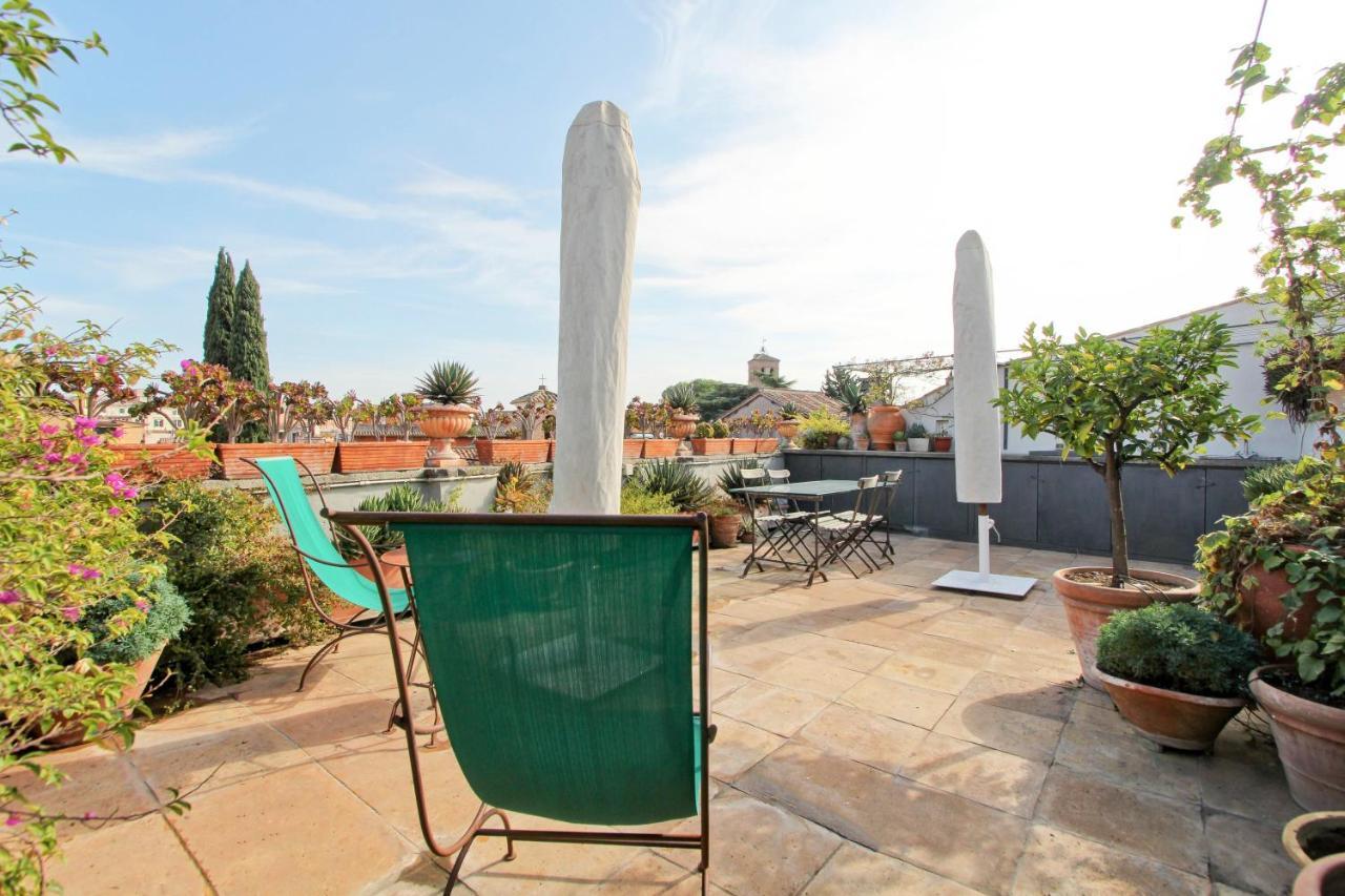 Luxury Art In Trastevere With Terrace Lägenhet *
